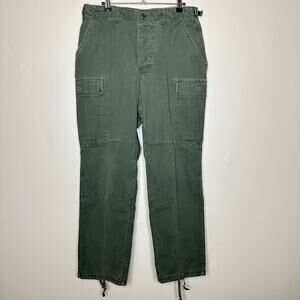 Tru-Spec Tactical Uniform Trousers Green Cargo Pants Size Medium Regular